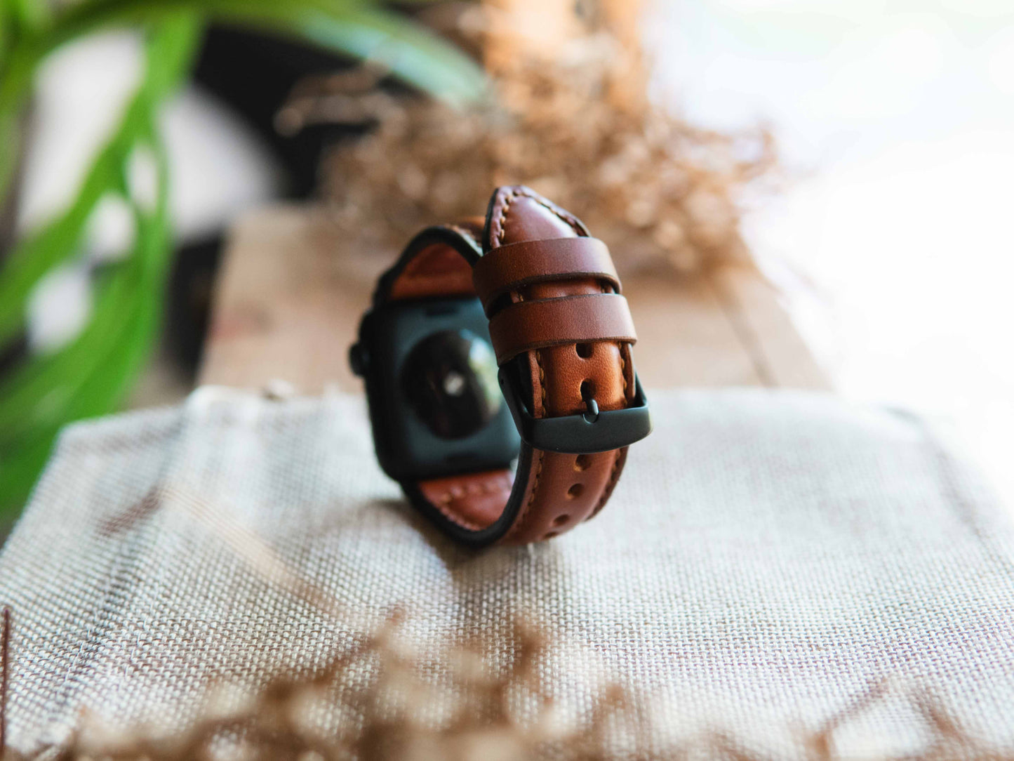 Handmade Leather Apple Watch Strap