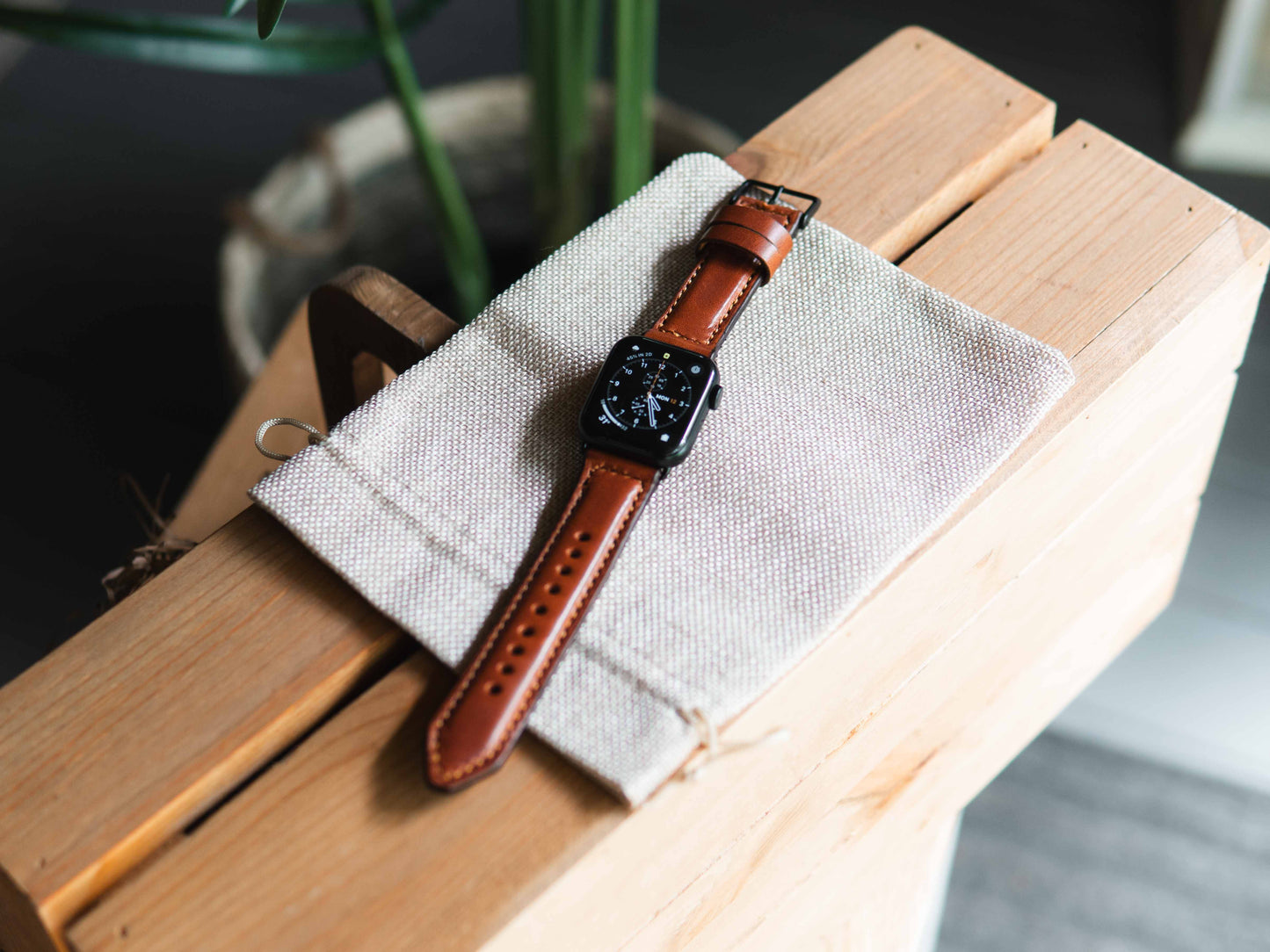 Handmade Leather Apple Watch Strap