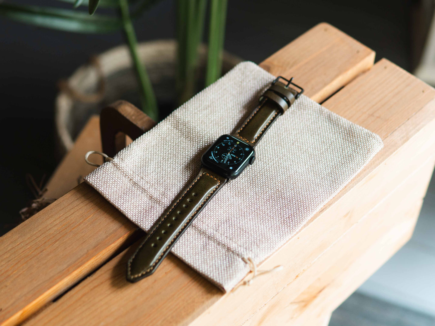 Handmade Leather Apple Watch Strap