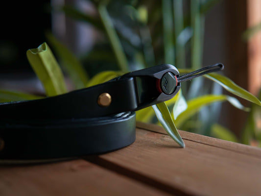 Slim Leather Camera Strap with Peak Design Connectors