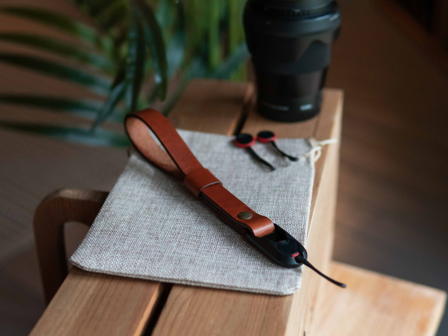 Leather Wrist Camera Strap w/ Peak Design Anchor Links