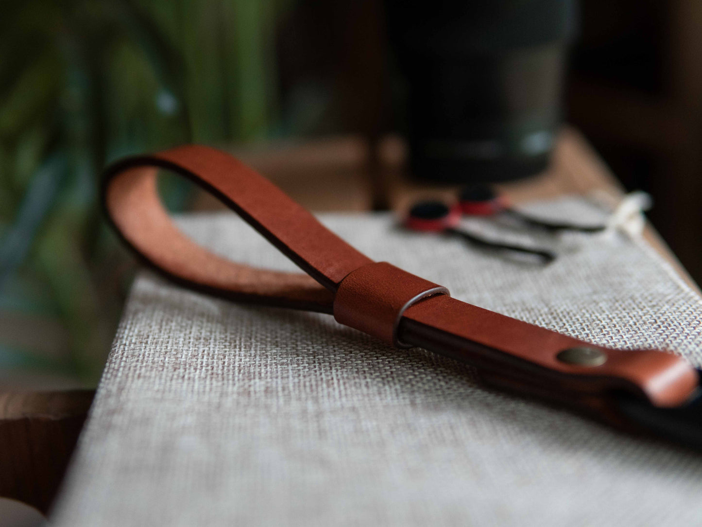 Leather Wrist Camera Strap w/ Peak Design Anchor Links