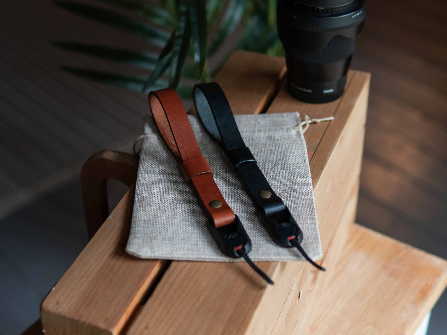 Leather Wrist Camera Strap w/ Peak Design Anchor Links
