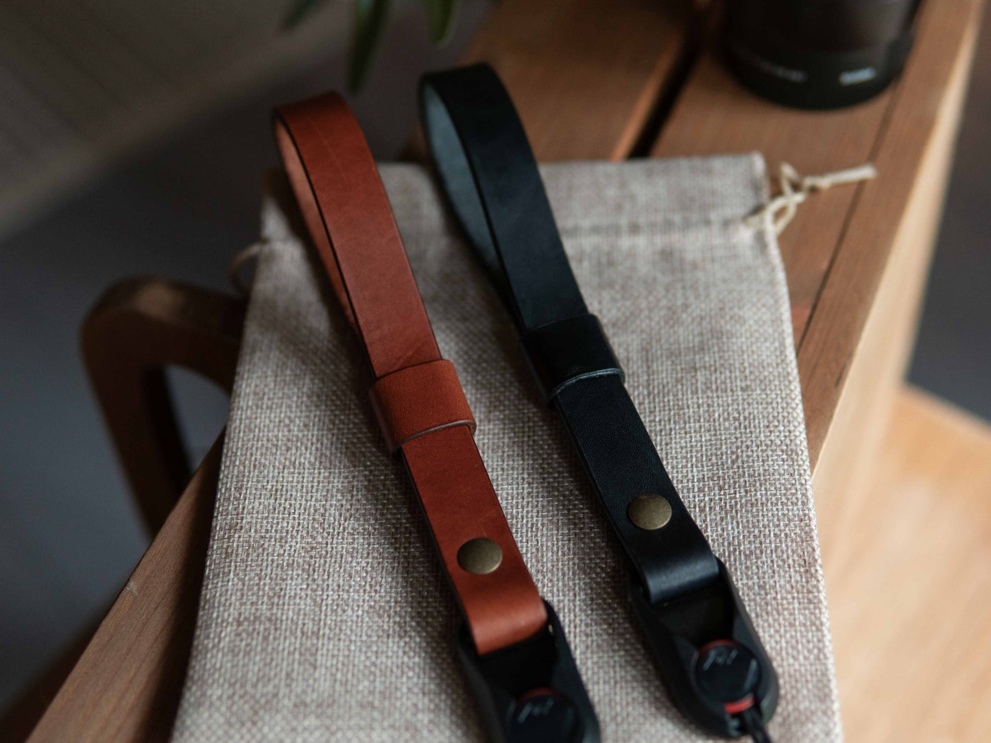 Leather Wrist Camera Strap w/ Peak Design Anchor Links