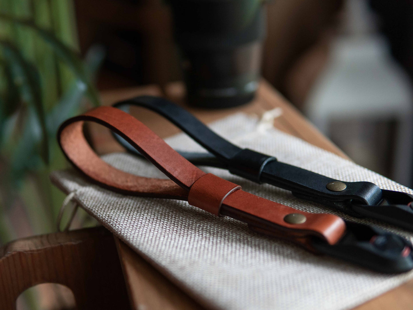 Leather Wrist Camera Strap w/ Peak Design Anchor Links