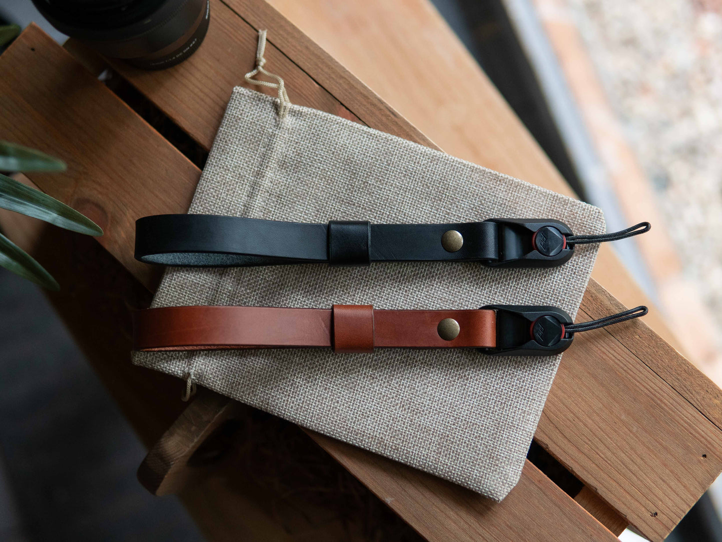 Leather Wrist Camera Strap w/ Peak Design Anchor Links