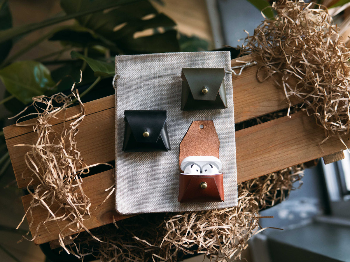 Apple AirPods Leather Case - Handmade for AirPod 4/5 & AirPod Pro