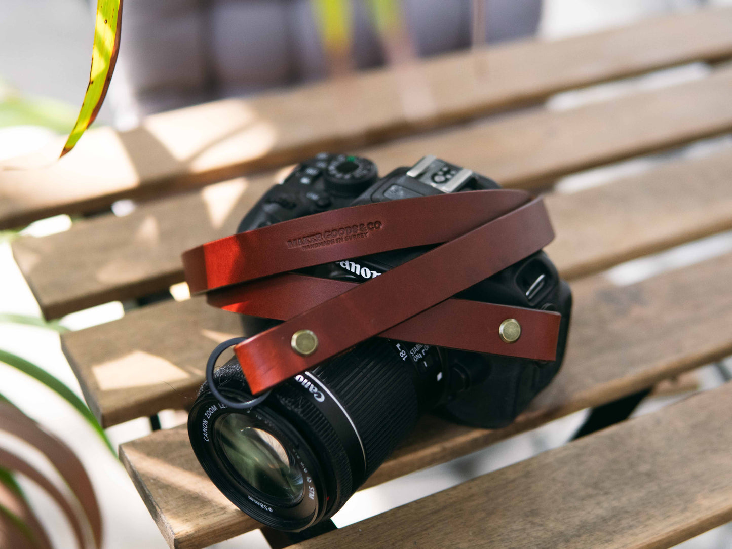 Slim Leather Camera Strap