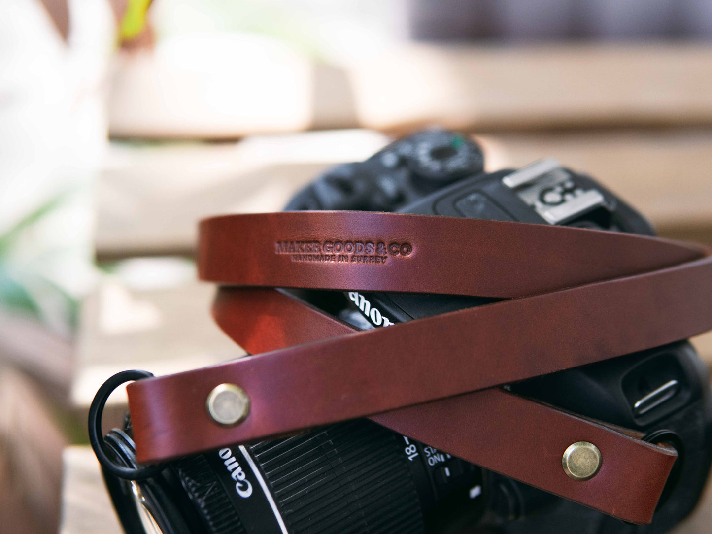 Slim Leather Camera Strap