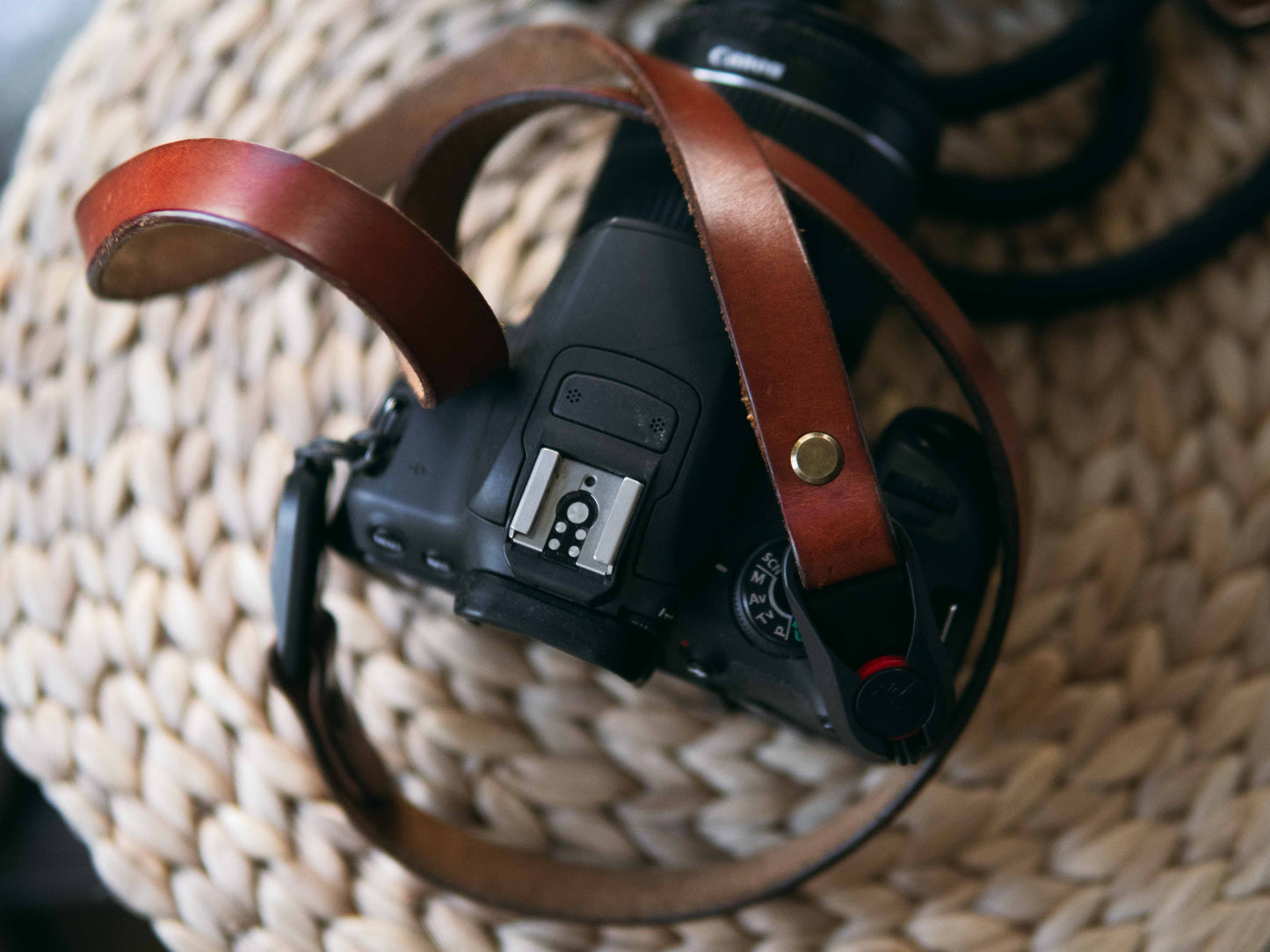 Slim Leather Camera Strap with Peak Design Connectors