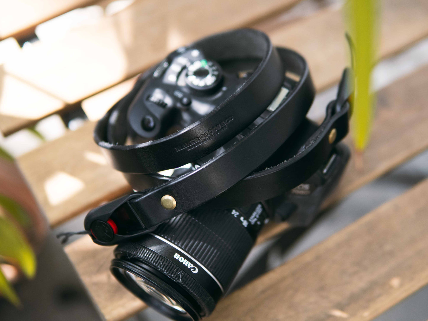Slim Leather Camera Strap with Peak Design Connectors