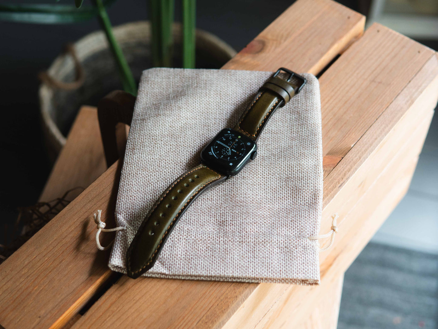 Handmade Leather Apple Watch Strap