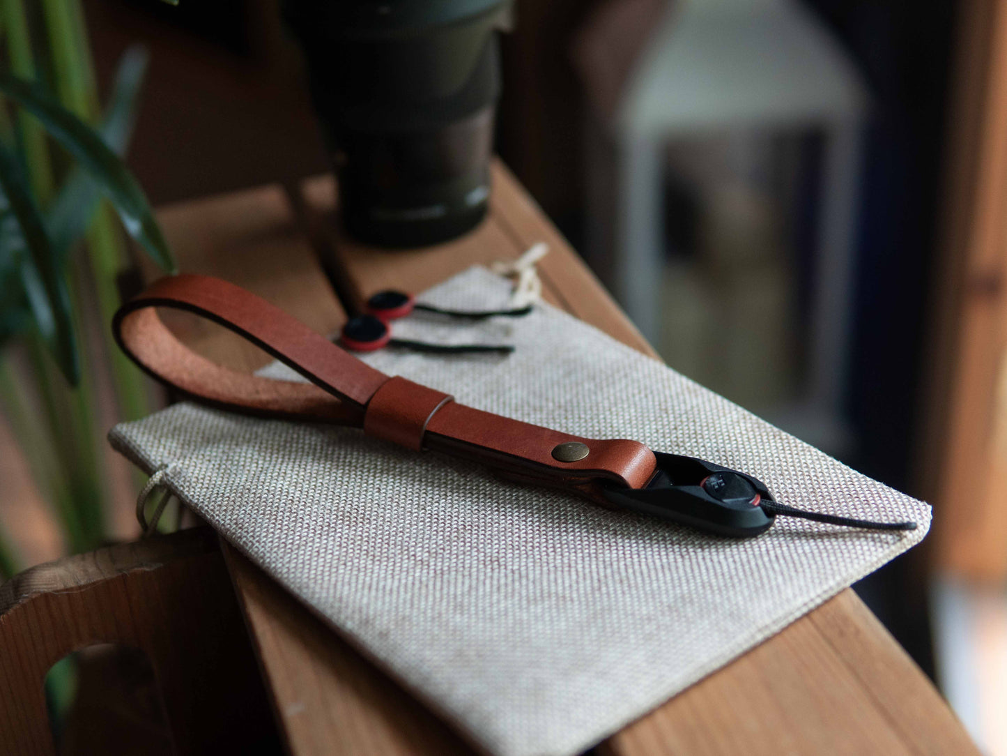 Leather Wrist Camera Strap w/ Peak Design Anchor Links